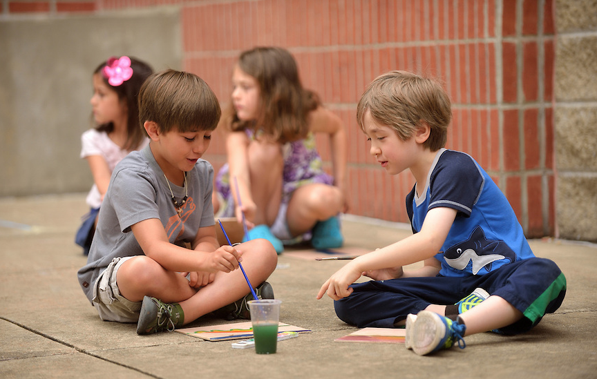 Children at Art Zone